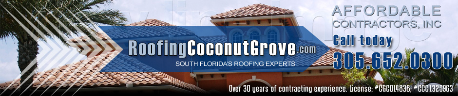 Landing Page Banner - Roofing Coconut Grove, FL